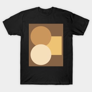 Circle Vintage Retro Shapes Abstract Art Pattern T-Shirt